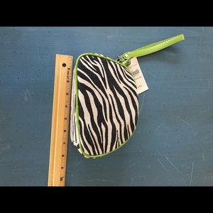 Zebra Cosmetic bag with 2 zippers